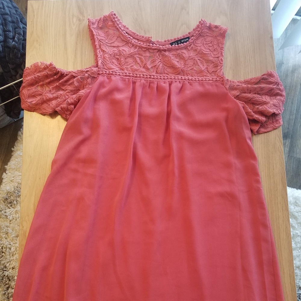 Cold shoulder dress